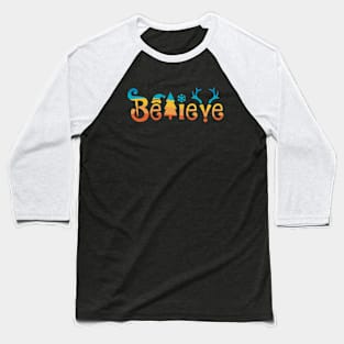 Believe Christmas Baseball T-Shirt